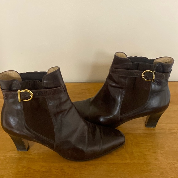 Salvatore Ferragamo Leather/Suede Boots 8.5 - Picture 2 of 9